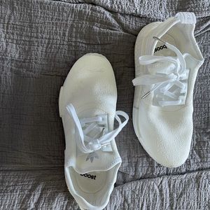 Women’s Adidas NMD R1 White Boost Athletic Shoes